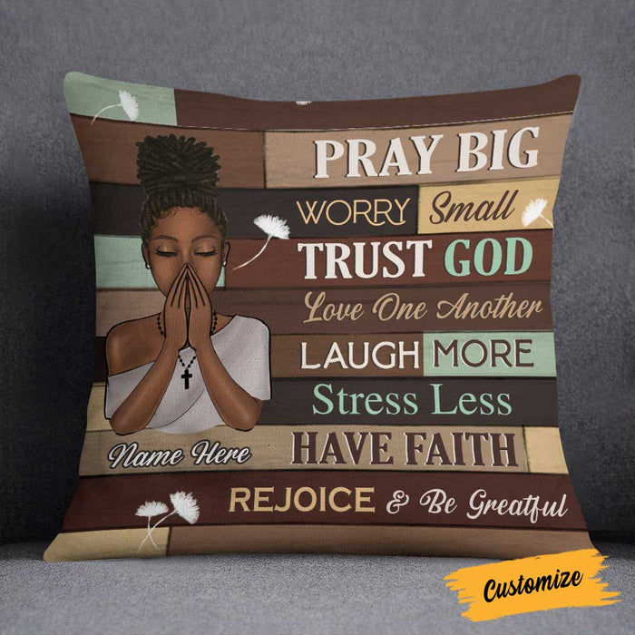 Personalized BWA Pray God Pillow NB222 30O58 1