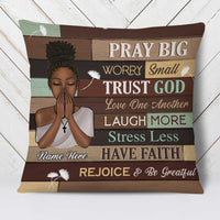 Personalized BWA Pray God Pillow NB222 30O58 thumb 1