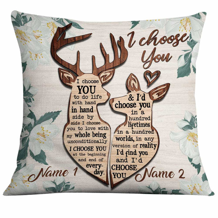 Personalized Hunting Couple Pillow NB221 26O34 1