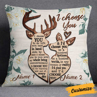 Personalized Hunting Couple Pillow NB221 26O34 thumb 1
