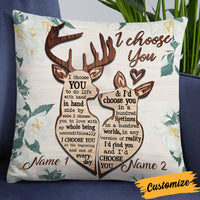 Personalized Hunting Couple Pillow NB221 26O34 thumb 1