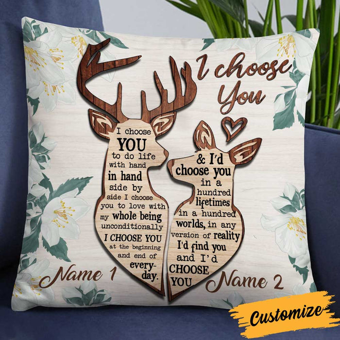 Personalized Hunting Couple Pillow NB221 26O34 1
