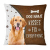 Personalized Dog Kisses Photo Pillow NB222 95O57 1