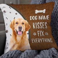 Personalized Dog Kisses Photo Pillow NB222 95O57 thumb 1