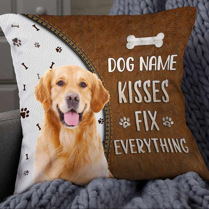 Personalized Dog Kisses Photo Pillow NB222 95O57 1