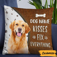 Personalized Dog Kisses Photo Pillow NB222 95O57 thumb 1