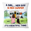 Personalized Camping Girl Dog It Is A Beautiful Thing Pillow NB221 85O53 1