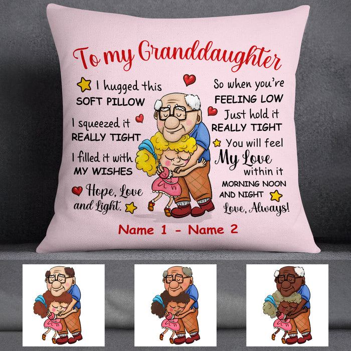 Personalized Grandpa Dad Granddaughter Daughter Pillow NB231 24O57 1