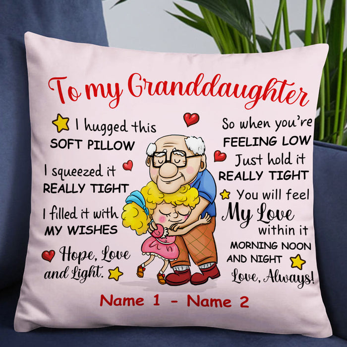 Personalized Grandpa Dad Granddaughter Daughter Pillow NB231 24O57 1