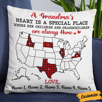 Personalized Grandma Mom Long Distance Pillow NB221 87O58 thumb 1
