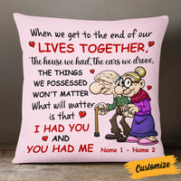Personalized Old Couple Love Pillow NB232 24O53 thumb 1