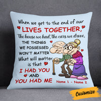 Personalized Old Couple Love Pillow NB232 24O53 thumb 1