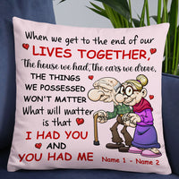 Personalized Old Couple Love Pillow NB232 24O53 thumb 1