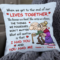 Personalized Old Couple Love Pillow NB232 24O53 thumb 1