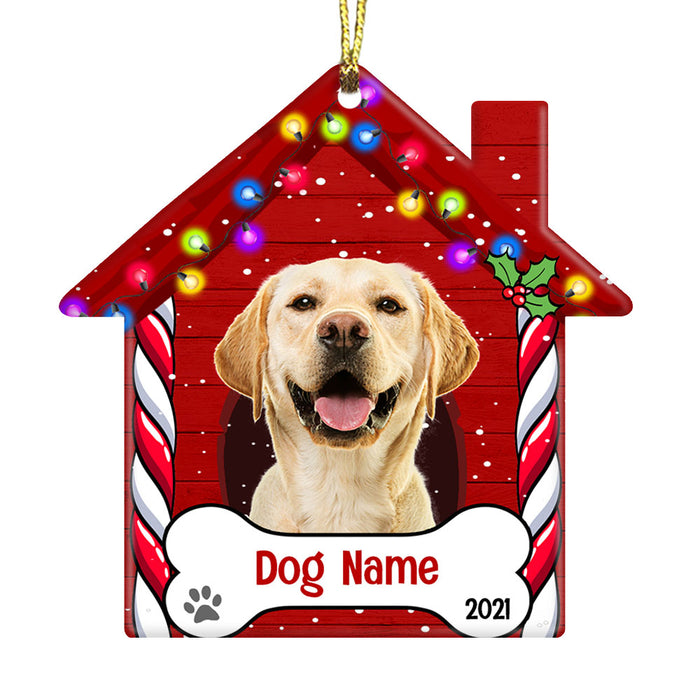 Personalized Dog Christmas Photo House Ornament NB196 87O53 1