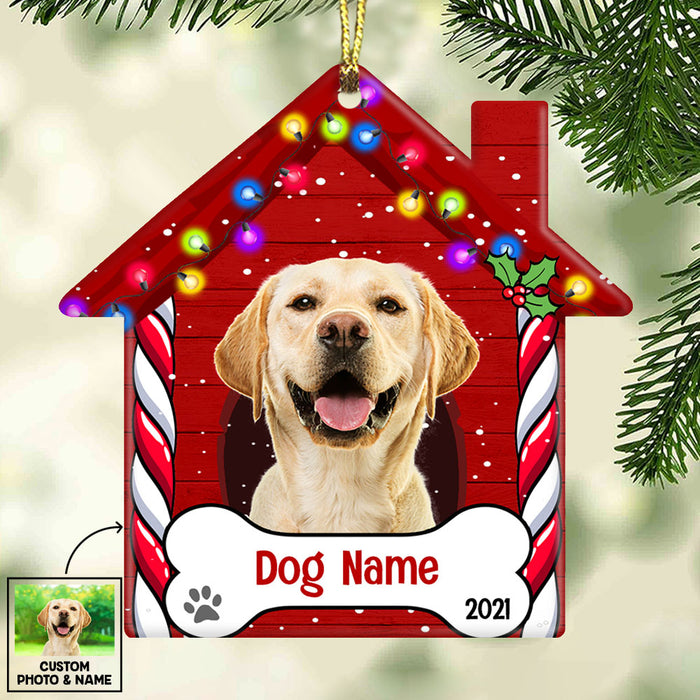 Personalized Dog Christmas Photo House Ornament NB196 87O53 1
