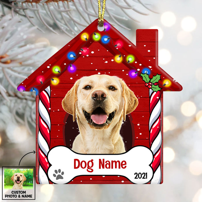 Personalized Dog Christmas Photo House Ornament NB196 87O53 1