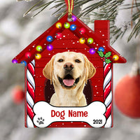 Personalized Dog Christmas Photo House Ornament NB196 87O53 thumb 1