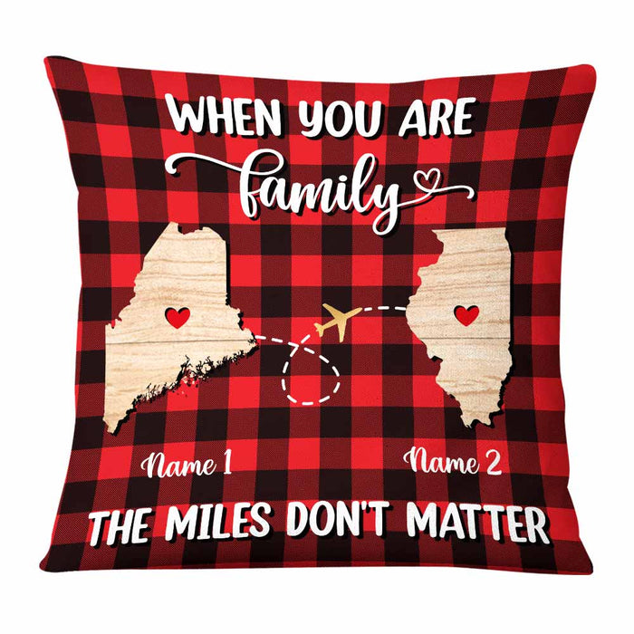 Personalized Long Distance Family Pillow NB233 30O58 1