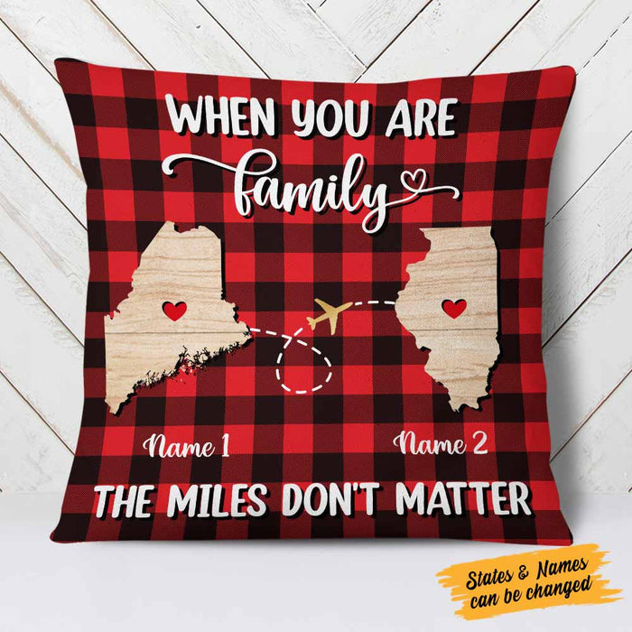 Personalized Long Distance Family Pillow NB233 30O58 1