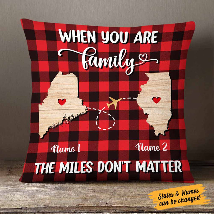 Personalized Long Distance Family Pillow NB233 30O58 1