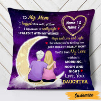 Personalized Mom To The Moon And Back Pillow NB231 26O47 thumb 1