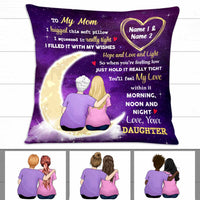 Personalized Mom To The Moon And Back Pillow NB231 26O47 thumb 1