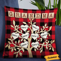 Personalized Mom Grandma Tree Scrabble Pillow NB223 95O36 thumb 1