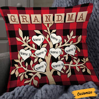 Personalized Mom Grandma Tree Scrabble Pillow NB223 95O36 thumb 1