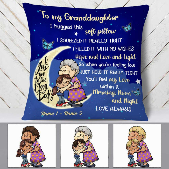 Personalized Mom Grandma Granddaughter Grandson Pillow NB241 30O58 1
