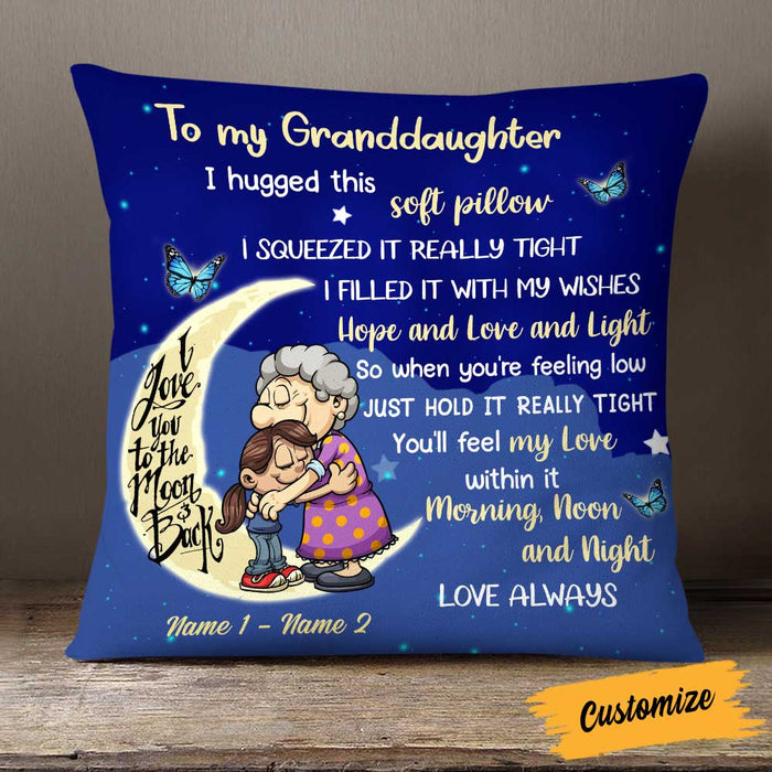 Personalized Mom Grandma Granddaughter Grandson Pillow NB241 30O58 1