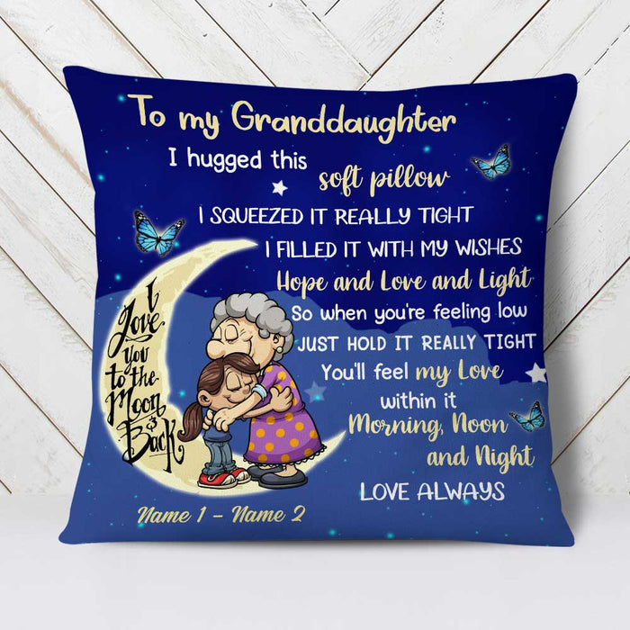 Personalized Mom Grandma Granddaughter Grandson Pillow NB241 30O58 1