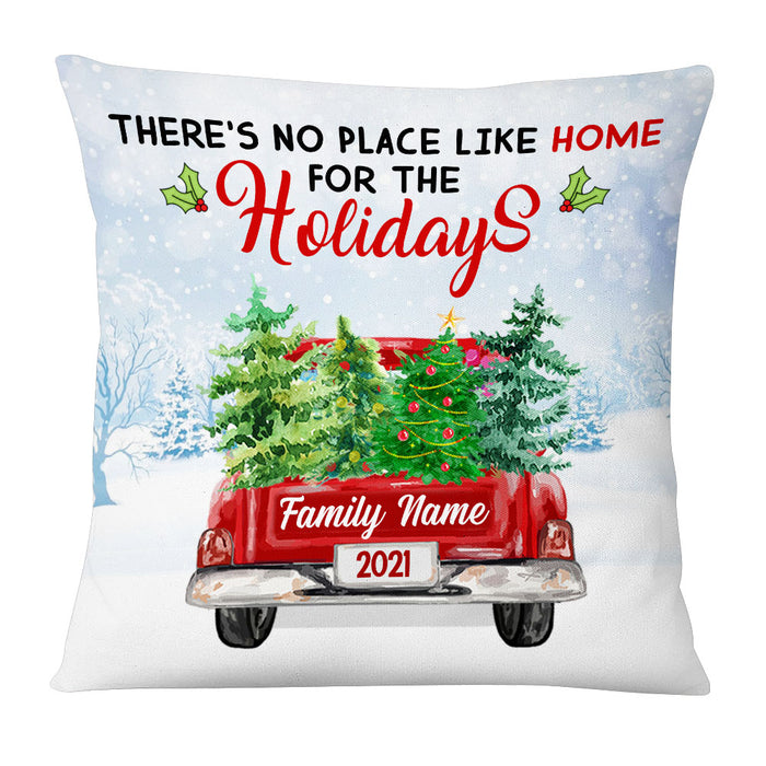 Personalized Home For Christmas Family Pillow NB222 23O53 1