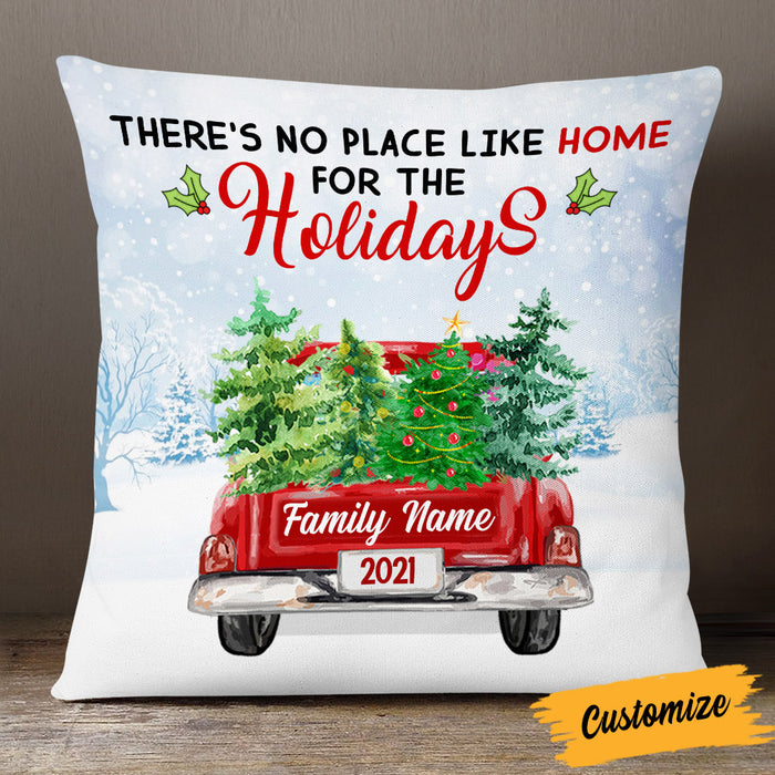 Personalized Home For Christmas Family Pillow NB222 23O53 1