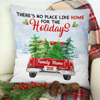 Personalized Home For Christmas Family Pillow NB222 23O53 thumb 1