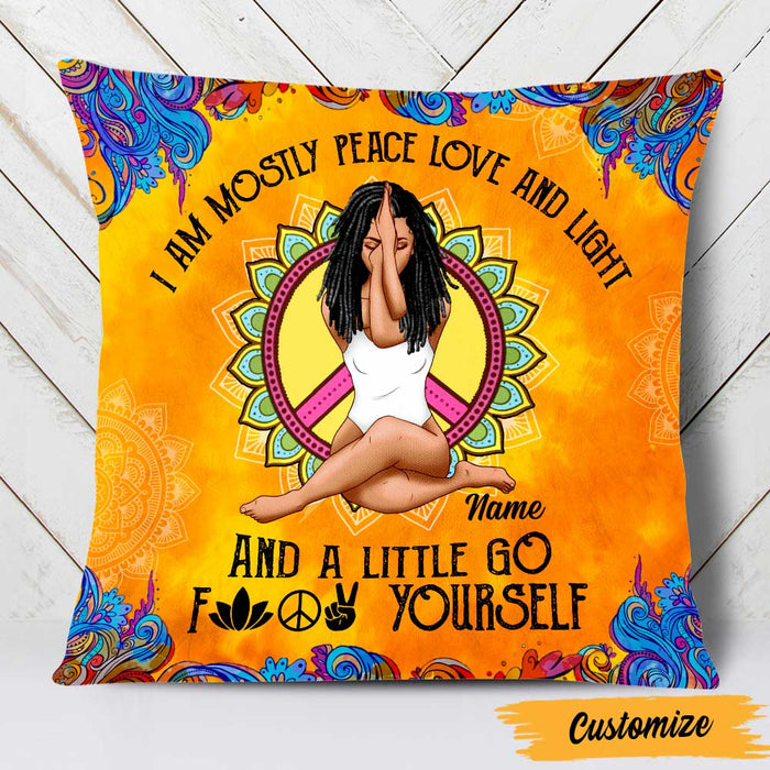 Personalized Yoga Girl Pillow NB241 87O47 1