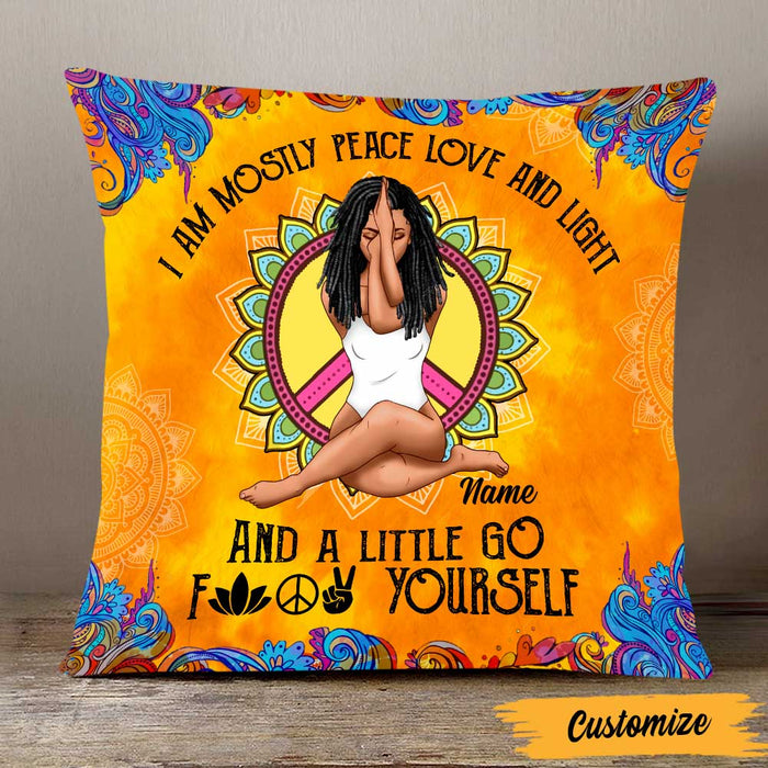 Personalized Yoga Girl Pillow NB241 87O47 1