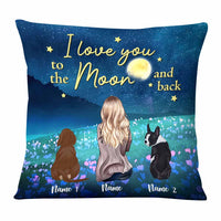 Personalized Dog Love Girl Pillow NB242 87O58 thumb 1