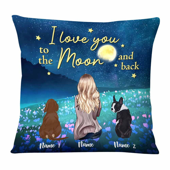 Personalized Dog Love Girl Pillow NB242 87O58 1
