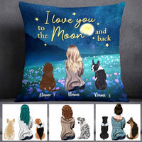 Personalized Dog Love Girl Pillow NB242 87O58 thumb 1