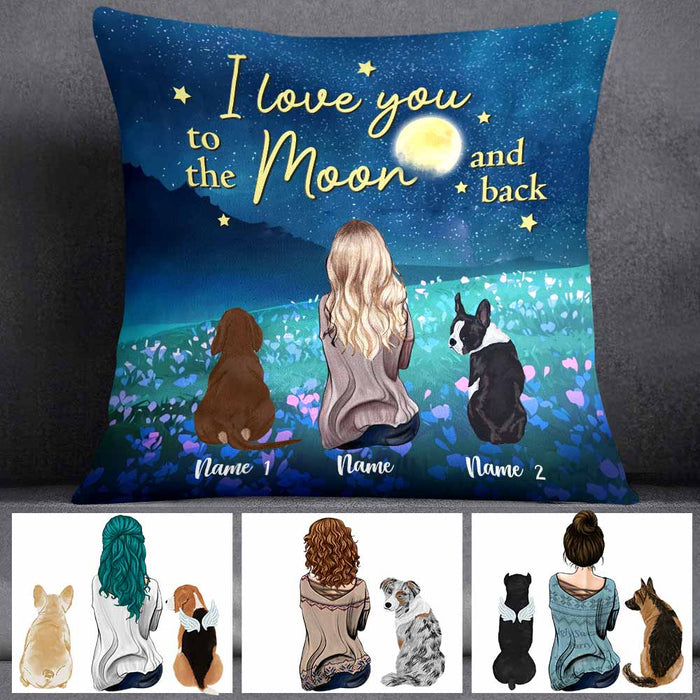 Personalized Dog Love Girl Pillow NB242 87O58 1