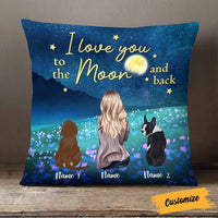 Personalized Dog Love Girl Pillow NB242 87O58 thumb 1