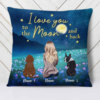 Personalized Dog Love Girl Pillow NB242 87O58 thumb 1