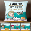 Personalized Stay In Bed With My Dog  Cat Pillow NB201 29O47 1