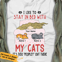 Personalized Cat Stay At Home T Shirt NB234 30O36 thumb 1