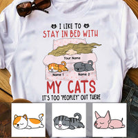Personalized Cat Stay At Home T Shirt NB234 30O36 thumb 1