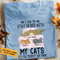 Personalized Cat Stay At Home T Shirt NB234 30O36 thumb 1
