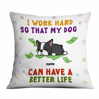 Personalized Dog Mom Dad Pillow NB224 87O66 thumb 1