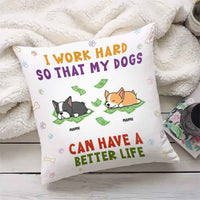 Personalized Dog Mom Dad Pillow NB224 87O66 thumb 1