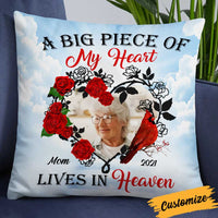 Personalized Memo A Big Piece Of My Heart Heaven Photo Pillow NB231 85O34 thumb 1